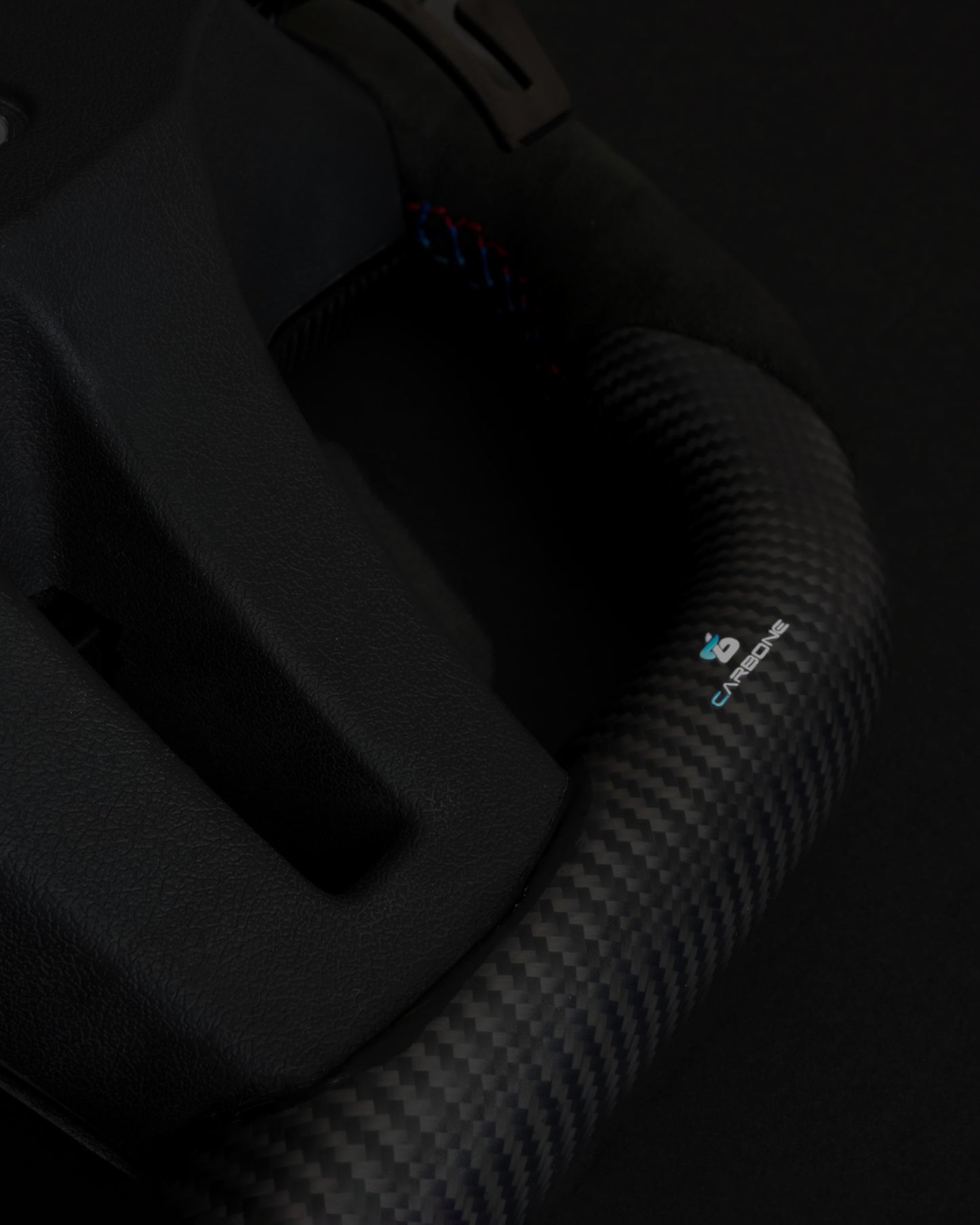 BMW Alcantara Flat Bottom Matte Carbon Fiber Steering Wheel for G Chassis- Carbone's Signature Design for G20 G30 G80 G82 M3 M4 M2 M340i - iCBL