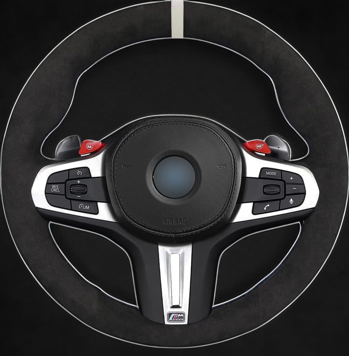 BMW G-Series Alcantara Suede Steering Wheel Cover DIY (Plain Alcantara) G80 G20 G30 M3 M4 M340i - iCBL