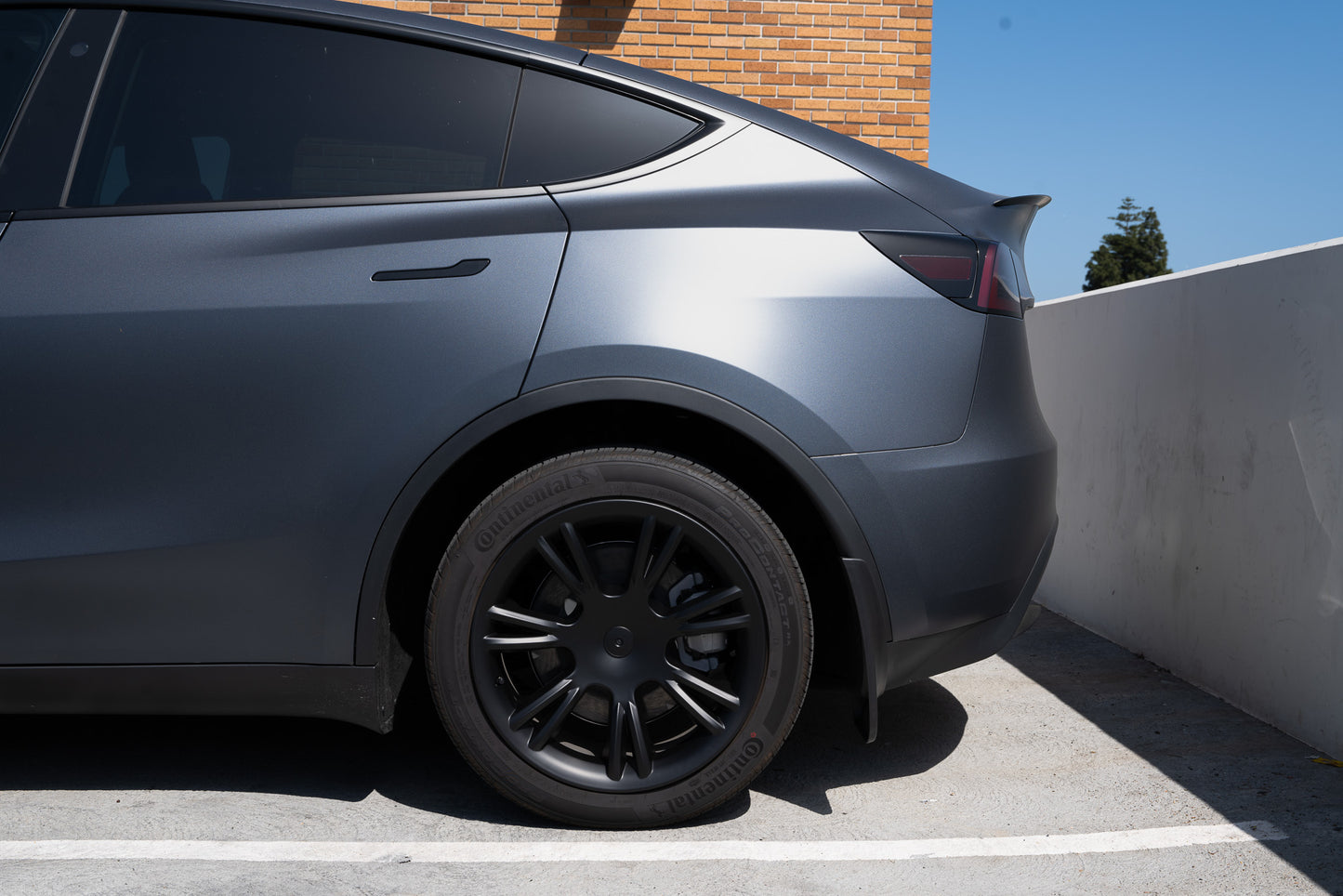 Tesla Model Y Wheel Covers Front & Rear Sport Style Matte and Gloss Black 2017-2023 (4PCS) - iCBL