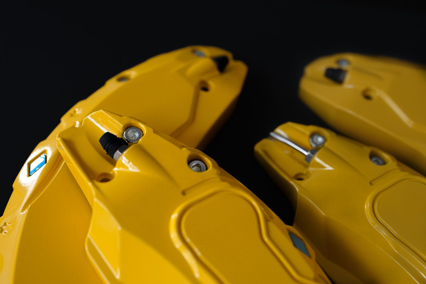 Tesla Model S Brake Caliper Covers Aluminum Front & Rear YELLOW 18-21 (4PCS) - iCBL