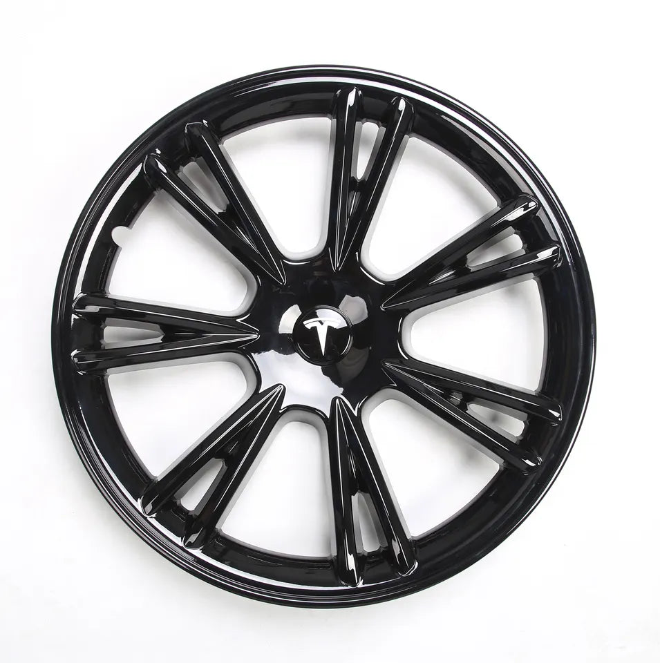 Tesla Model Y Wheel Covers Front & Rear Sport Black 2017-2023 (4PCS) - iCBL