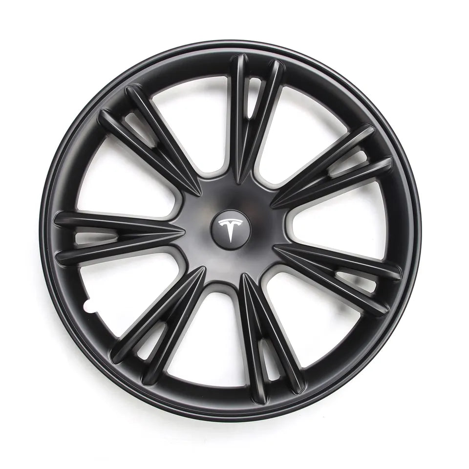Tesla Model Y Wheel Covers Front & Rear Sport Black 2017-2023 (4PCS) - iCBL