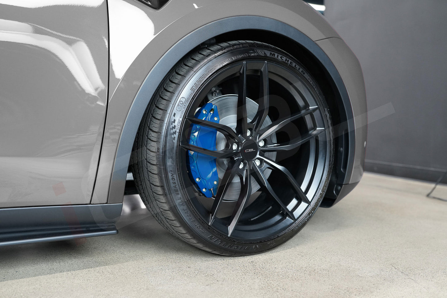 Tesla Model Y Brake Caliper Covers Aluminum Front & Rear Black 19-23 (4PCS) - iCBL