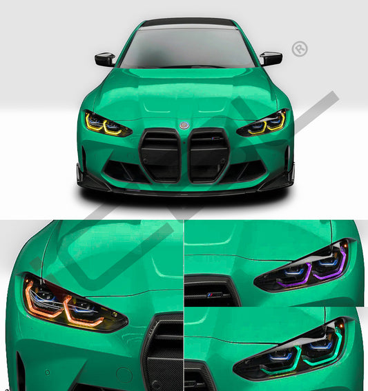 iCBL RGBW DRL LEDs with the heat sink CSL Headlight DRL Module - BMW G80 M3 & G82 / G83 M4 Laserlight Daylight Headlight 9851048 9851047 - iCBL