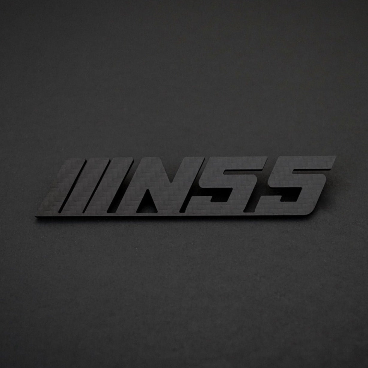 BMW Carbon Fiber N55 Emblem Gloss & Matte - iCBL