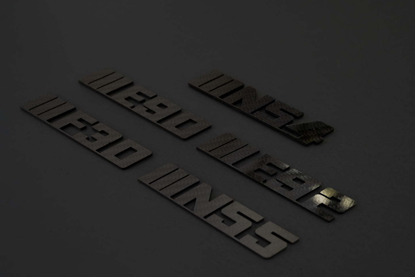 BMW Carbon Fiber N54 Emblem Gloss & Matte - iCBL