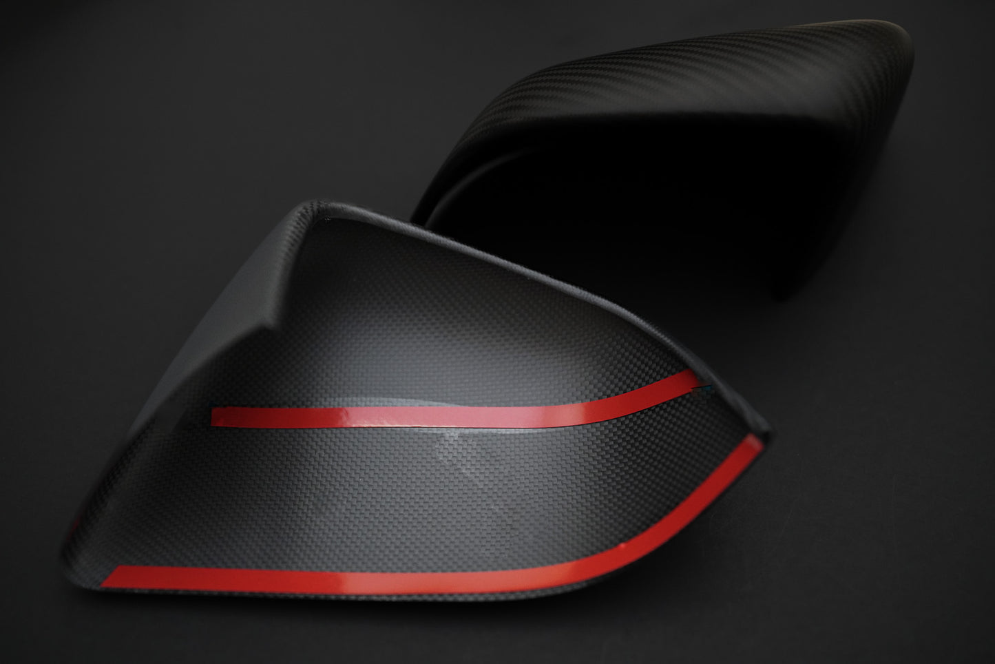 Tesla Model 3 Real Carbon Fiber Side Mirror Caps Covers Gloss & Matte CF - iCBL