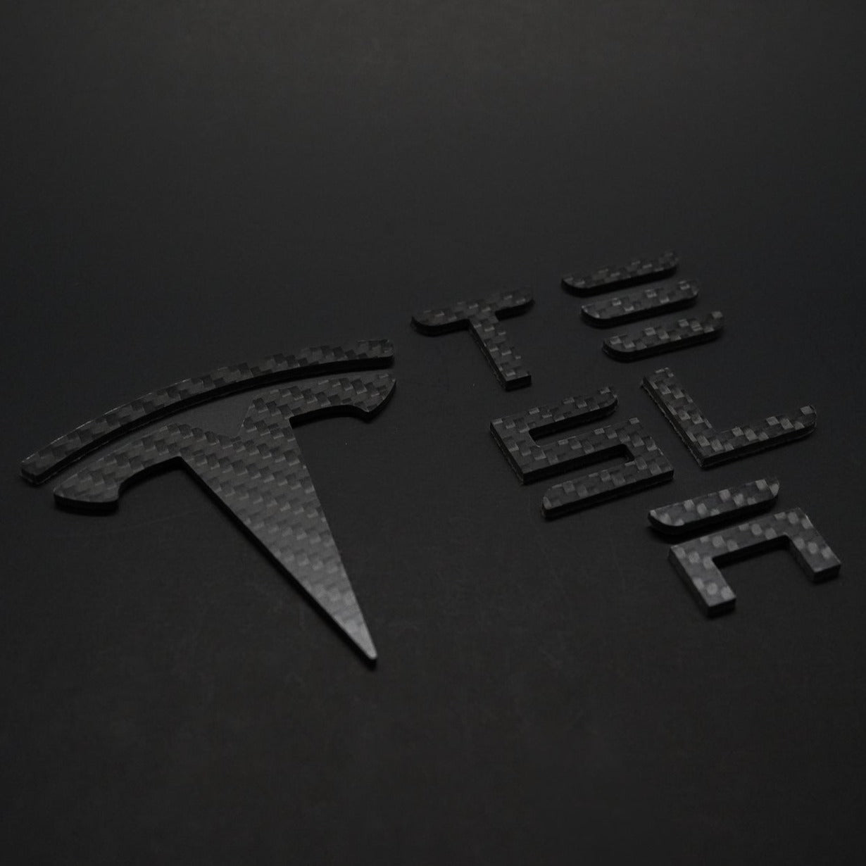 TESLA Matte Carbon Fiber Emblem Logo for Model 3 & Y Hood +Trunk Lette –  iCBL