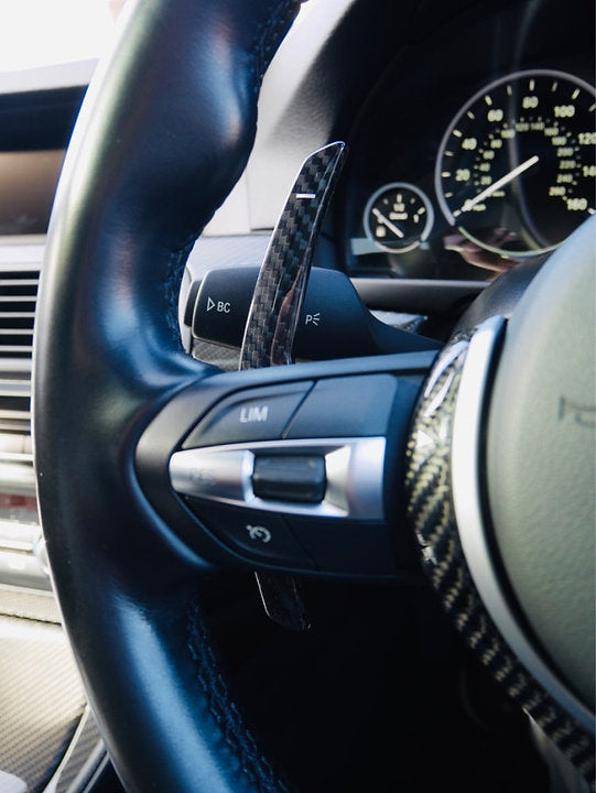 BMW F-Series Dry Carbon Fiber Paddle Shifters - iCBL