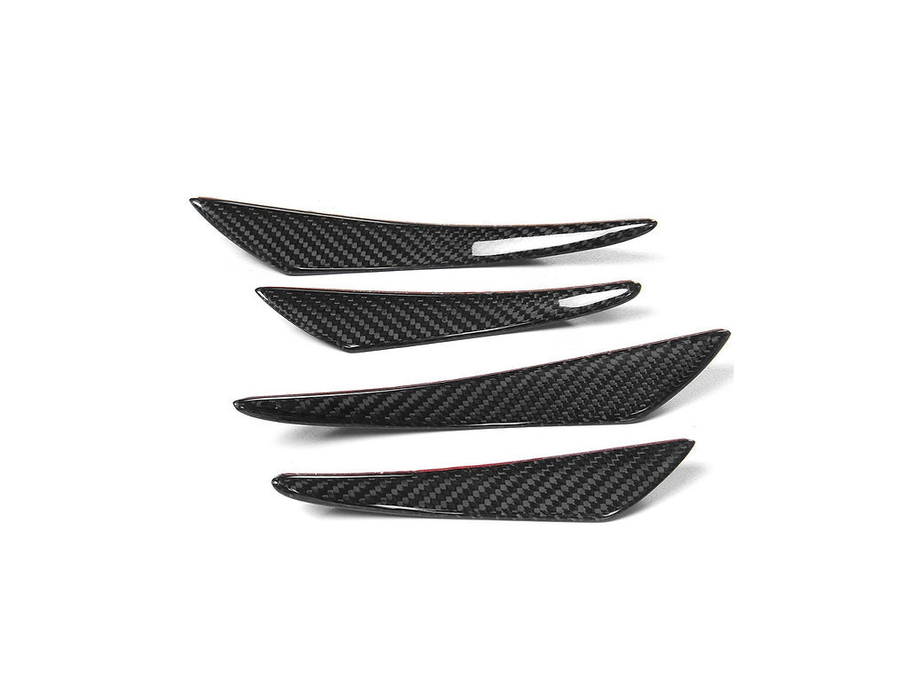 BMW Carbon Fiber Front Bumper Canards (Fins) - iCBL
