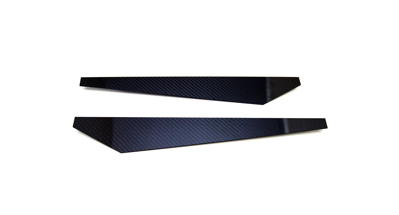 BMW Carbon Fiber Rear Bumper Splitter Extensions Gloss Wet (Plain) - iCBL