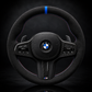 BMW G-Series Alcantara Suede Steering Wheel Cover DIY (Orange Stripe) G80 G20 G30 M3 M4 M340i - iCBL