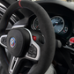 BMW G-Series Alcantara Suede Steering Wheel Cover DIY (Orange Stripe) G80 G20 G30 M3 M4 M340i - iCBL