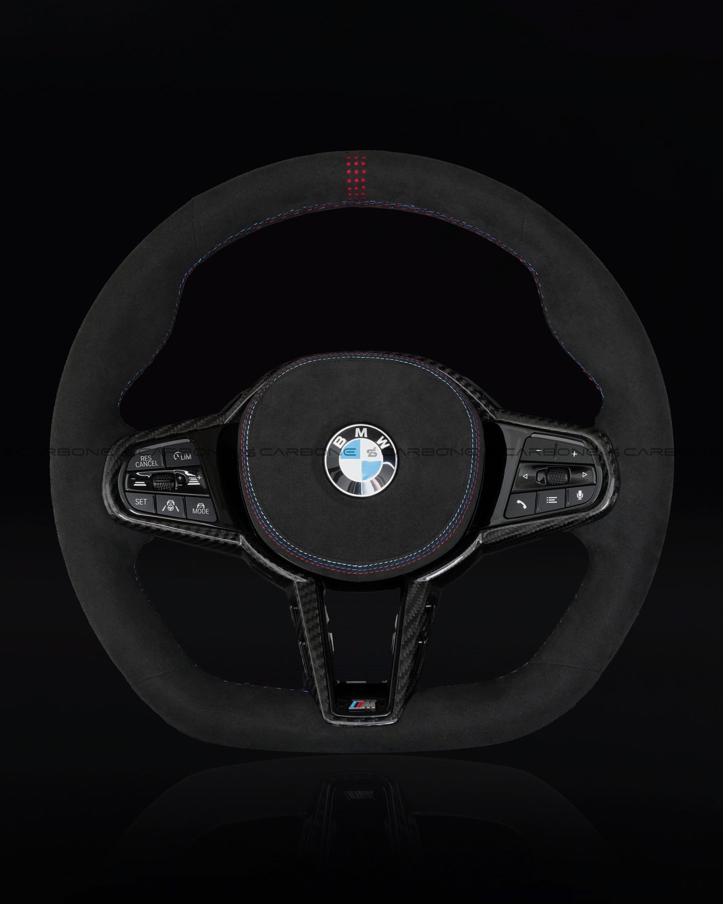 BMW LCI Alcantara Flat Bottom Steering Wheel for G Chassis- CARBONE's CS Signature Design for G20 G30 G80 G82 M3 M4 M2 M340i