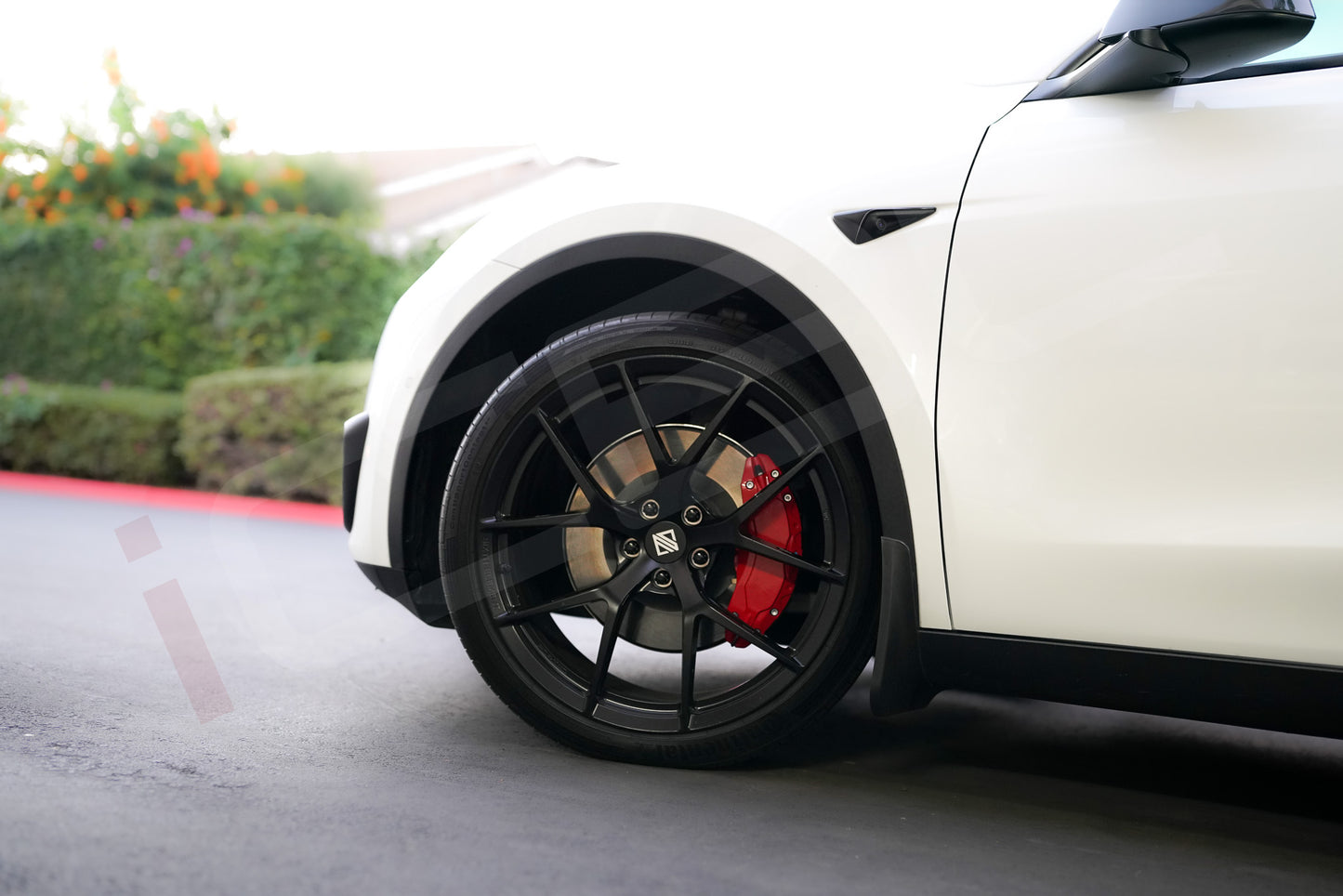 Tesla Model Y Brake Caliper Covers Aluminum Front & Rear RED 19-23 (4PCS) - iCBL