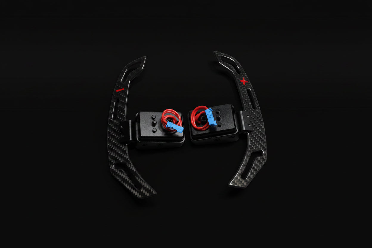 CARBONE's BMW Magnetic Carbon Fiber Paddle Shifters G/F Series V2 for M3 M4 M5 F30 F80 F82 G20 G30 G80 G82 F90 - iCBL