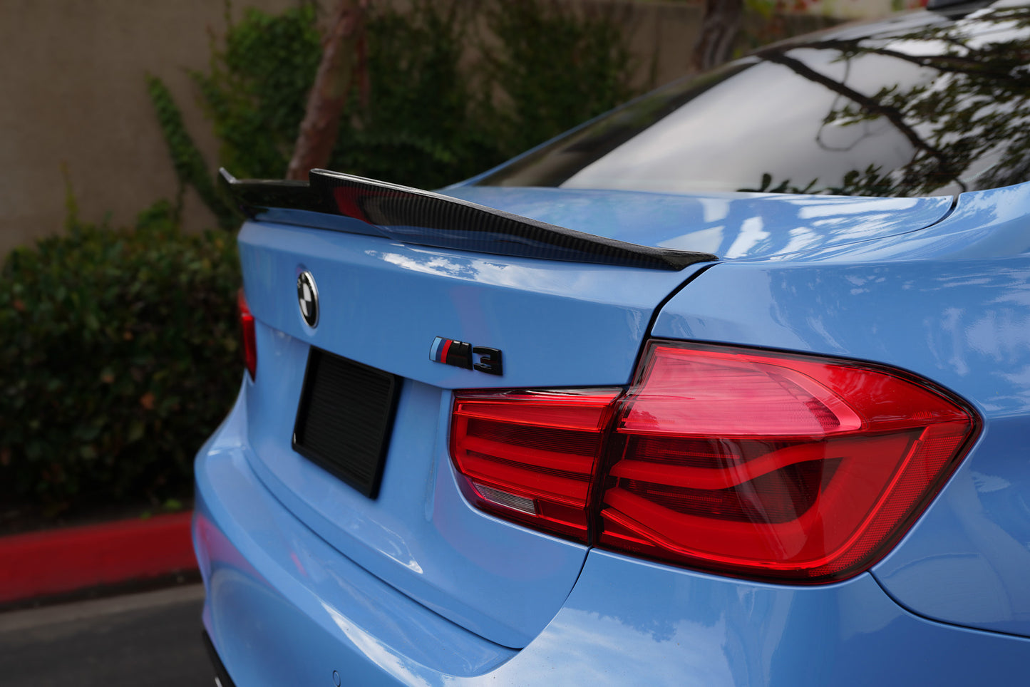 F80 F30 BMW PSM High Kick Genuine Dry Carbon Fiber Trunk Spoiler fits BMW F series M3 335i 340i - iCBL