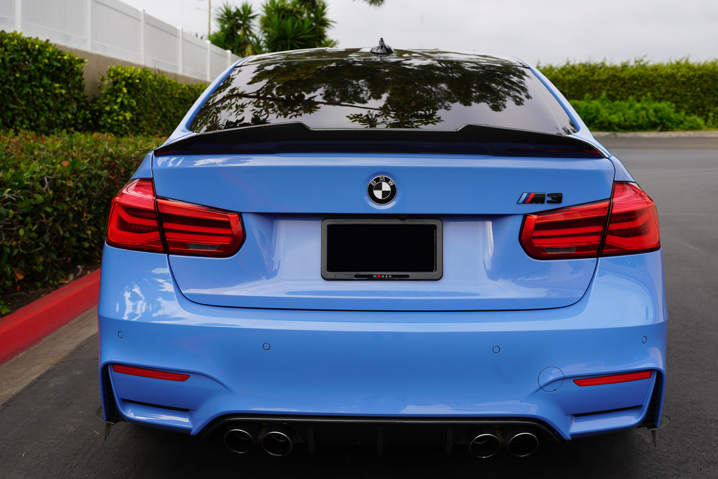 F80 F30 BMW PSM High Kick Genuine Dry Carbon Fiber Trunk Spoiler fits BMW F series M3 335i 340i - iCBL