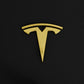 TESLA Metal Gloss and Matte Emblems Logo for Model 3 & Model Y Hood + Trunk in Gold, Red, Gloss and Matte Black - iCBL