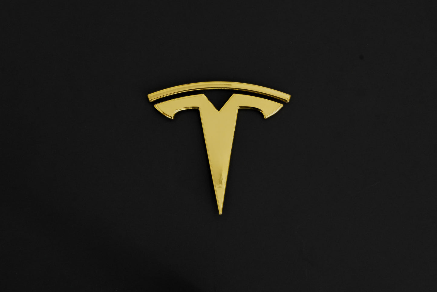 TESLA Metal Gloss and Matte Emblems Logo for Model 3 & Model Y Hood + Trunk in Gold, Red, Gloss and Matte Black - iCBL