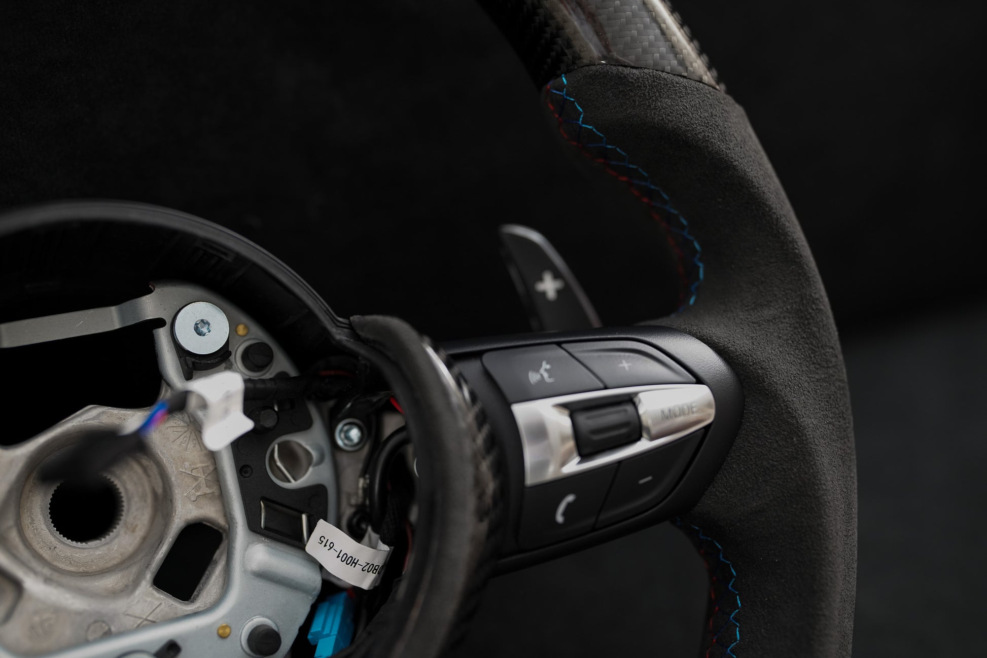 BMW Alcantara Flat Bottom Carbon Fiber Steering Wheel for F Chassis- i –  iCBL