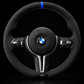 BMW F-Series Alcantara Suede Steering Wheel Cover DIY (Plain) - iCBL
