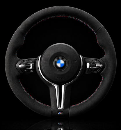 BMW F-Series Alcantara Suede Steering Wheel Cover DIY (Plain) - iCBL