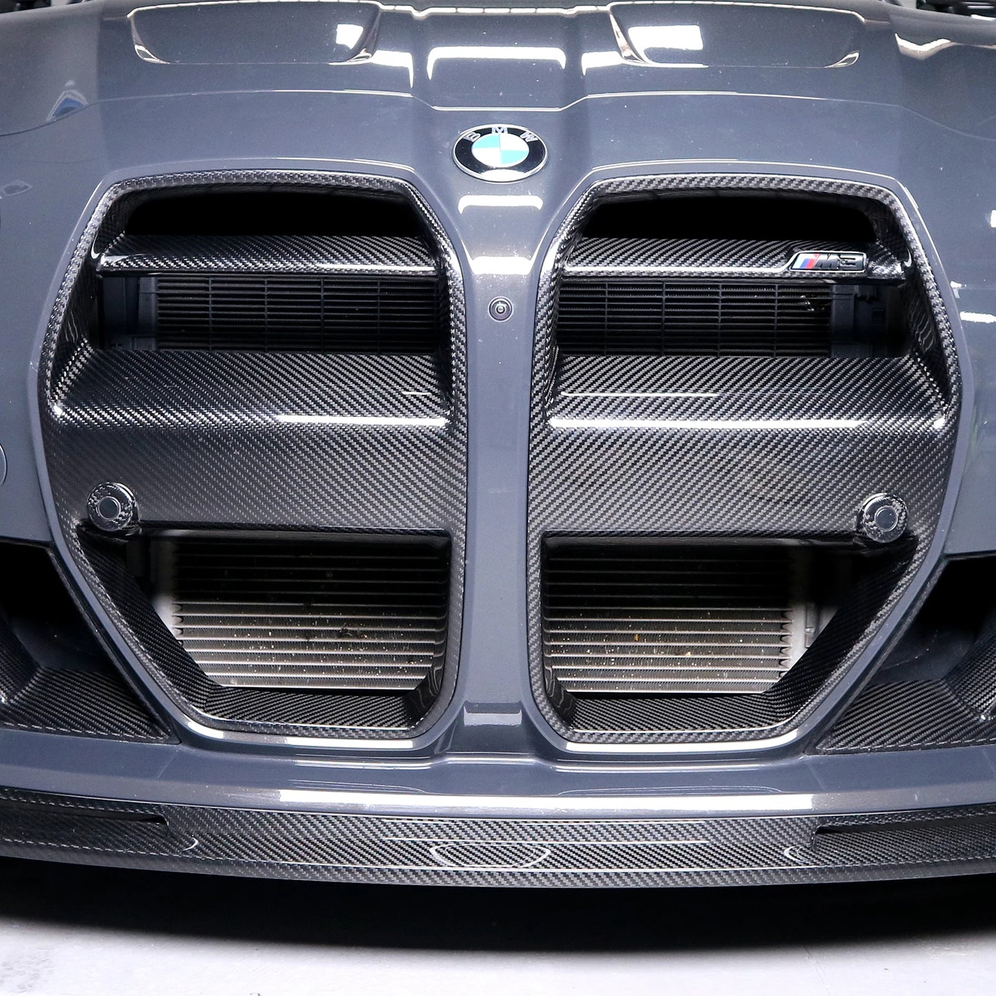 V Style BMW G80 M3 G82 M4 Dry Carbon Fiber Front Grille Grill