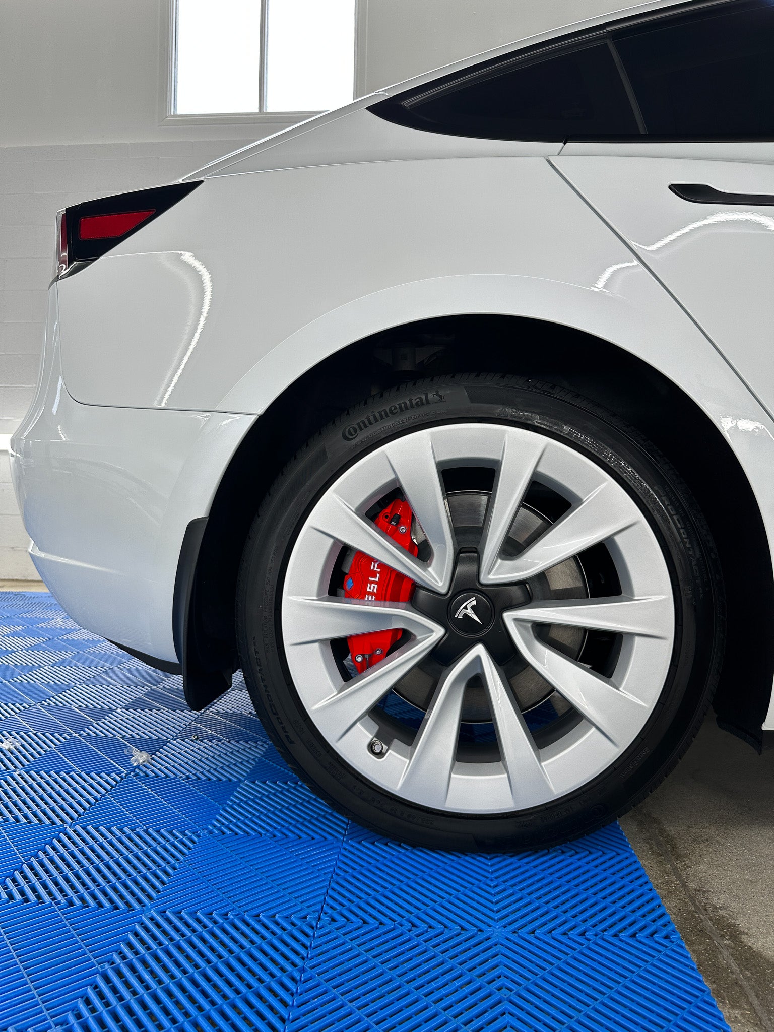 Tesla Model 3 Brake Caliper Covers Aluminum Front & Rear RED 17-23 (4PCS) - iCBL
