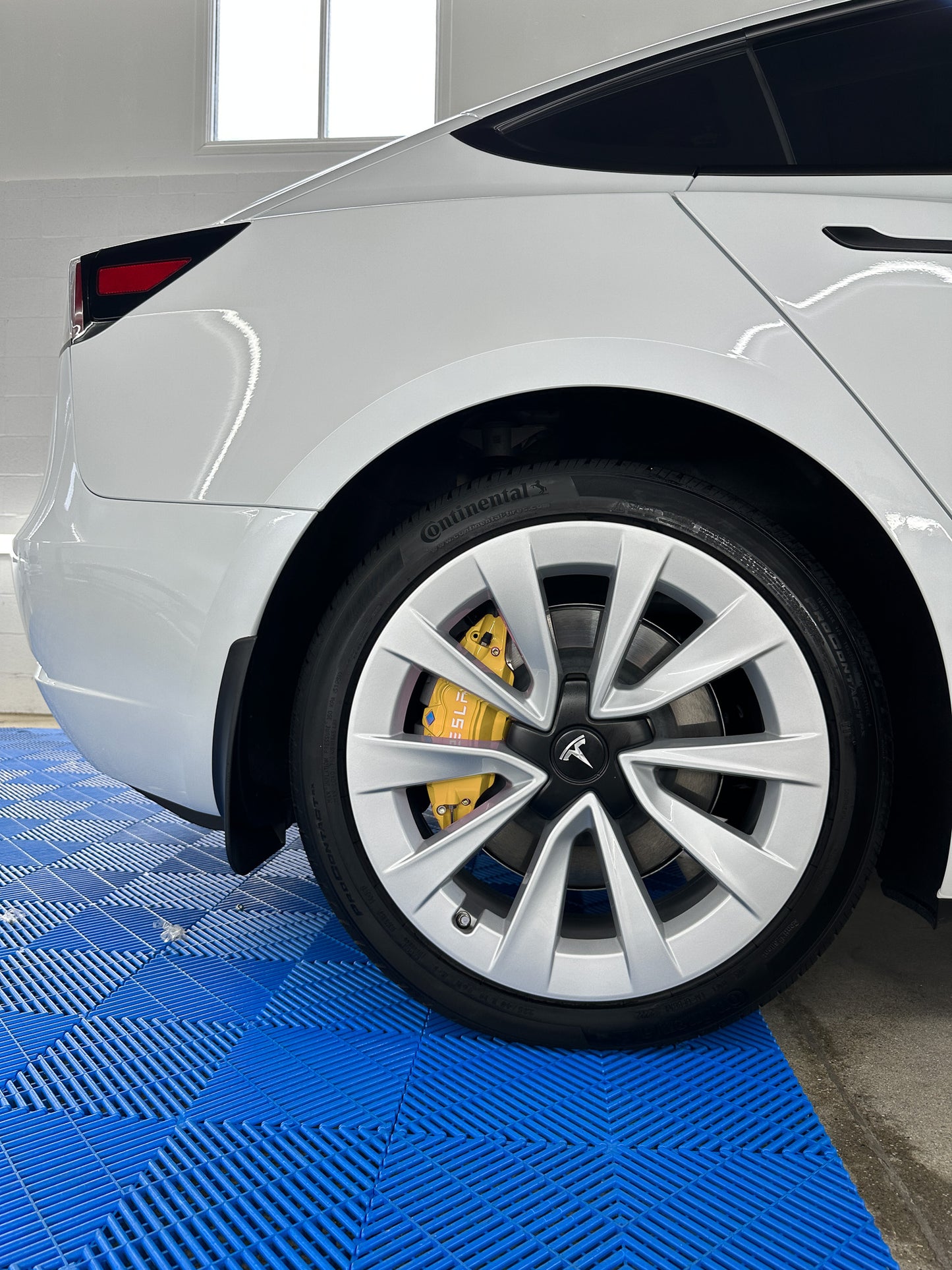 Tesla Model 3 Brake Caliper Covers Aluminum Front & Rear YELLOW 17-23 (4PCS) - iCBL