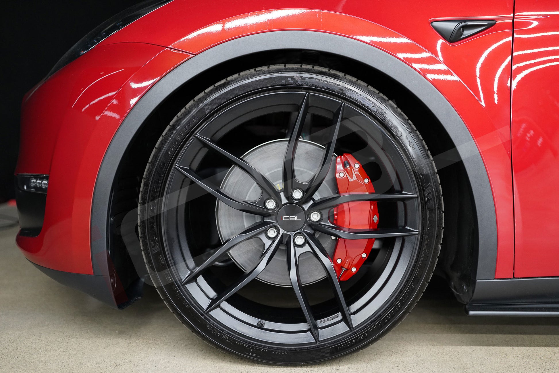 Tesla Model Y Brake Caliper Covers Aluminum Front & Rear Black 19-23 (4PCS) - iCBL
