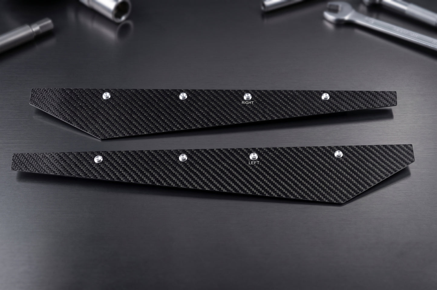 BMW Carbon Fiber Rear Bumper Splitter Extensions Matte Dry (Rivets) - iCBL