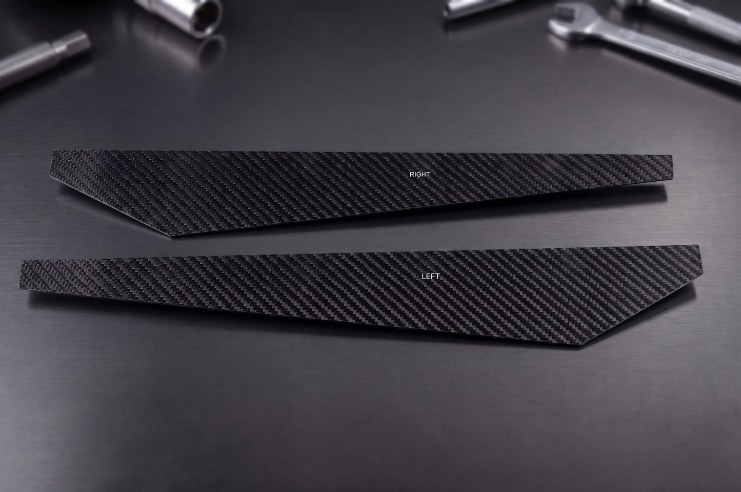 BMW Carbon Fiber Rear Bumper Splitter Extensions Matte Dry (Plain) - iCBL