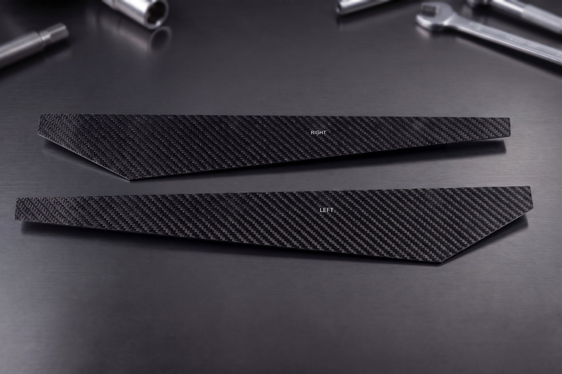 BMW Carbon Fiber Rear Bumper Splitter Extensions Matte Dry (Plain) - iCBL