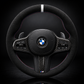 BMW G-Series Alcantara Suede Steering Wheel Cover DIY (Orange Stripe) G80 G20 G30 M3 M4 M340i - iCBL