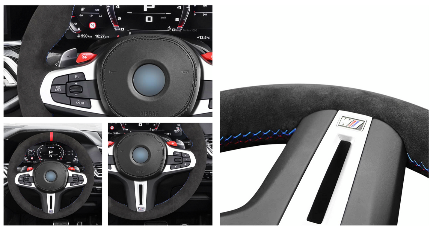 G20 bmw Steering wheel cover alcantara suede