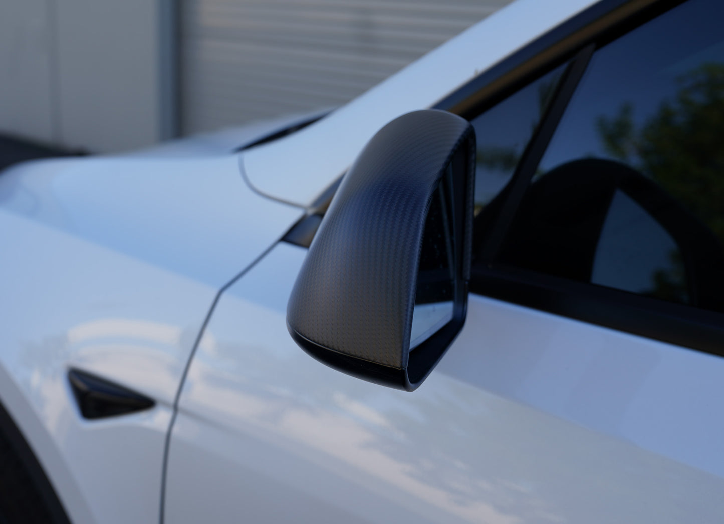 Tesla Model 3 Real Carbon Fiber Side Mirror Caps Covers Gloss & Matte CF - iCBL