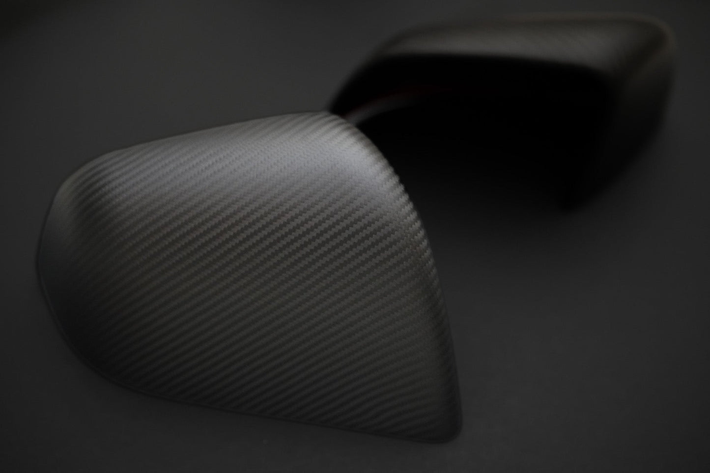 Tesla Model Y Real Carbon Fiber Side Mirror Caps Covers Gloss & Matte CF - iCBL