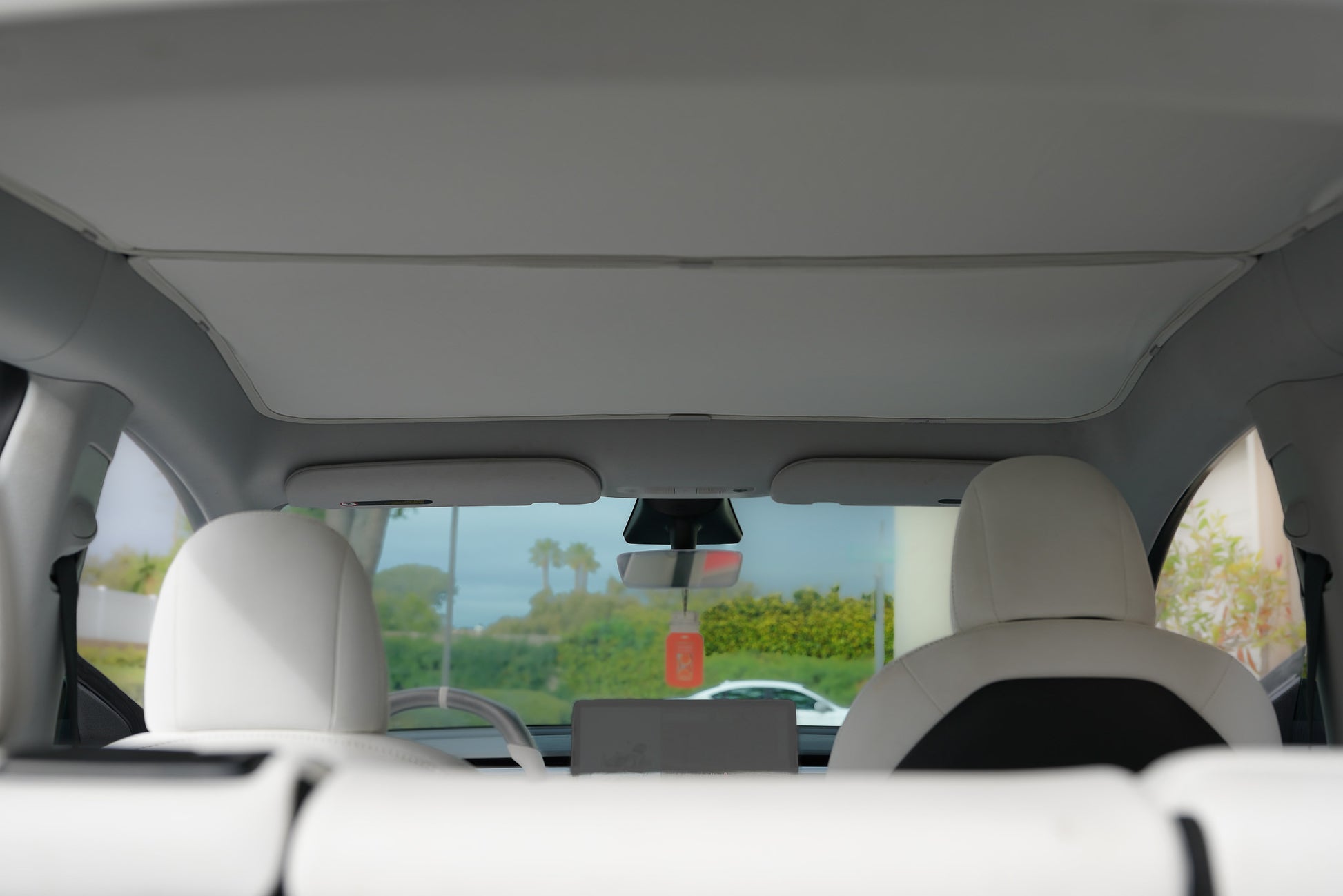 Tesla Model Y Glass Roof Sunshade 2 in 1 Kit (New Version) Available in Black and Beige Color - iCBL