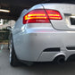 BMW Carbon Fiber Rear Bumper Splitter Extensions Gloss Wet (Rivets) - iCBL