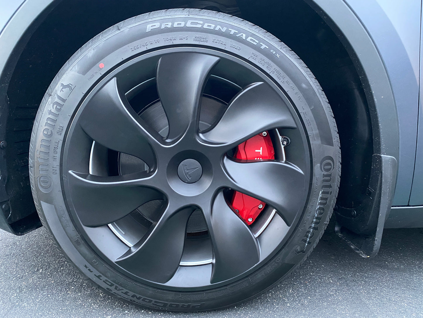 Tesla Model Y Brake Caliper Covers Aluminum Front & Rear RED 20-23 (4PCS) - iCBL