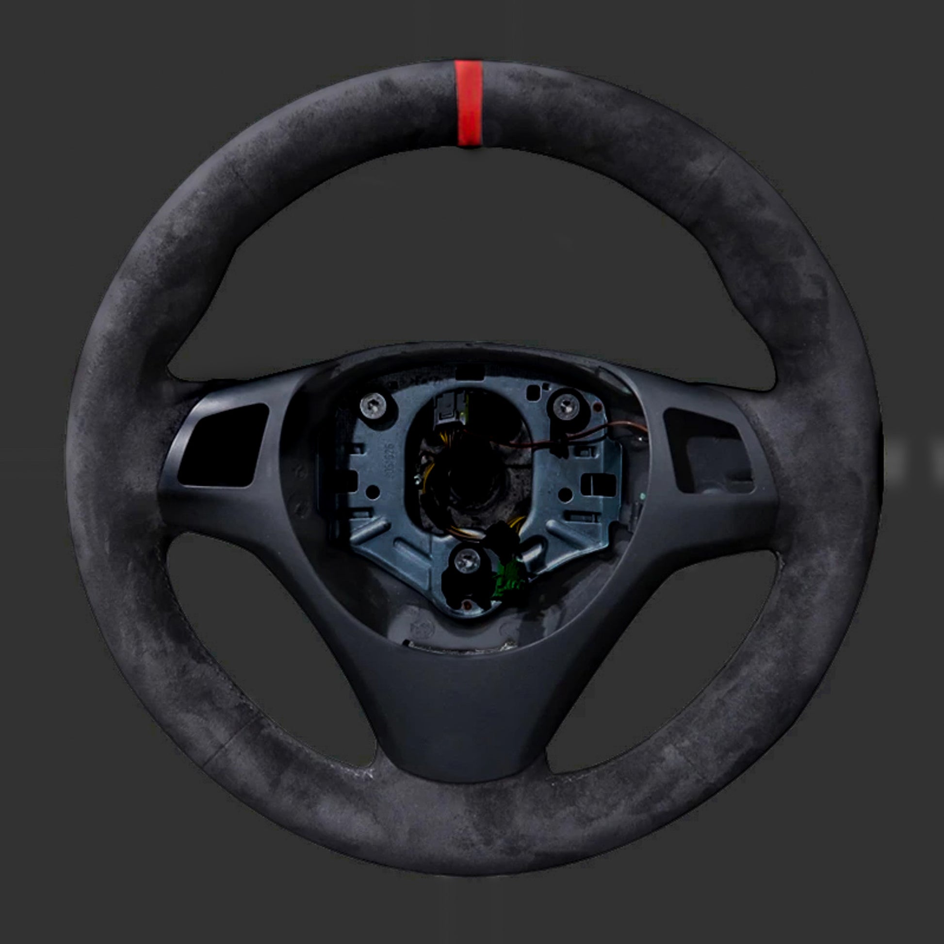 BMW F-Series Alcantara Suede Steering Wheel Cover DIY (Red Stripe)