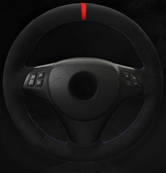 E90 E92 BMW Steering Wheel Cover Alcanatara