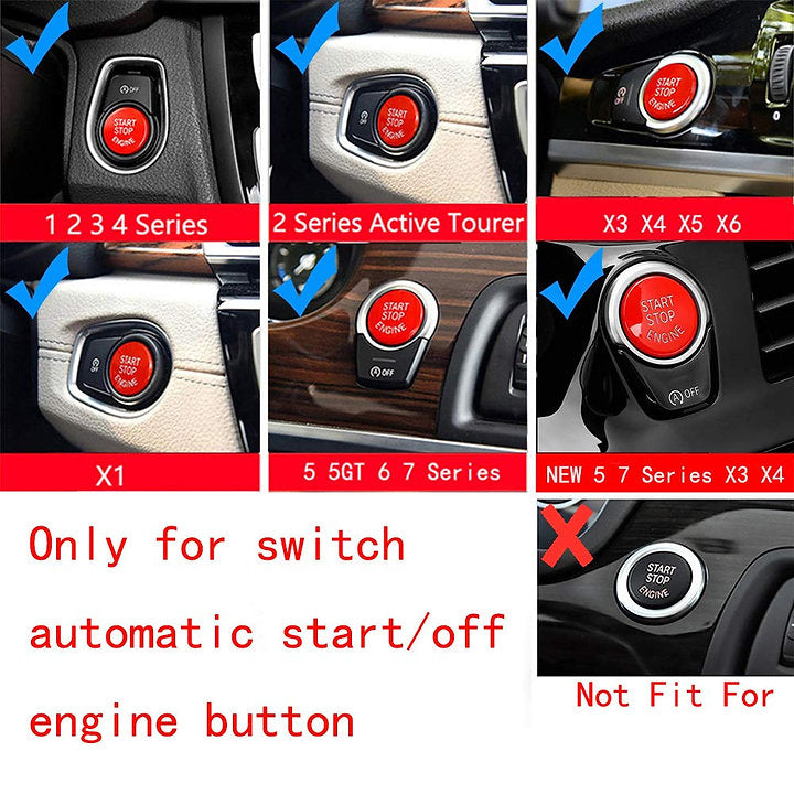 BMW F-Series Red Push Start Button