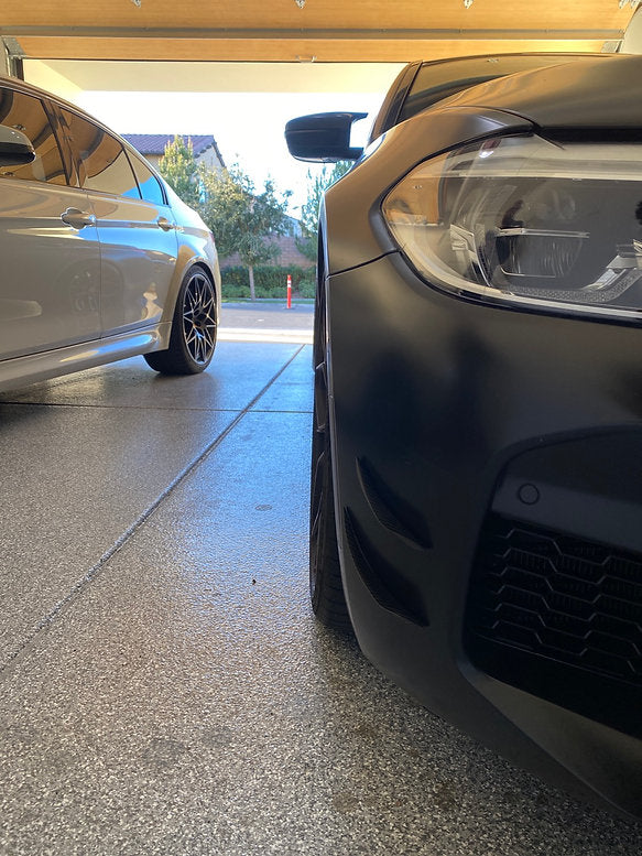 BMW Carbon Fiber Front Bumper Canards (Fins) - iCBL