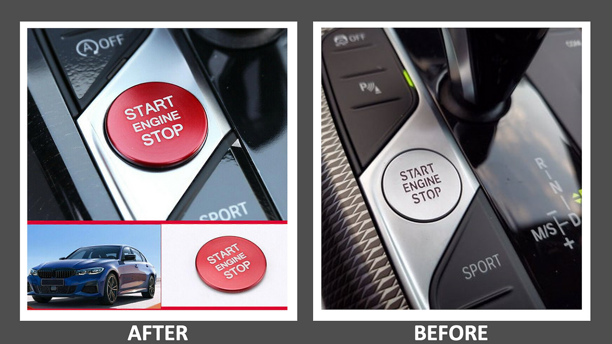 Push Button M3 BMW G-Series Red Push Start Button for BMW 3 series, 4 Series, M2 M3 ...