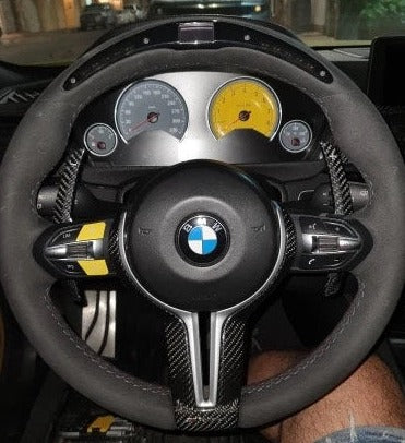 BMW F-Series Carbon Fiber Paddle Shifters for BMW 3 series, 4 Series, M2  M3, M4, M5 (Wet) Gloss