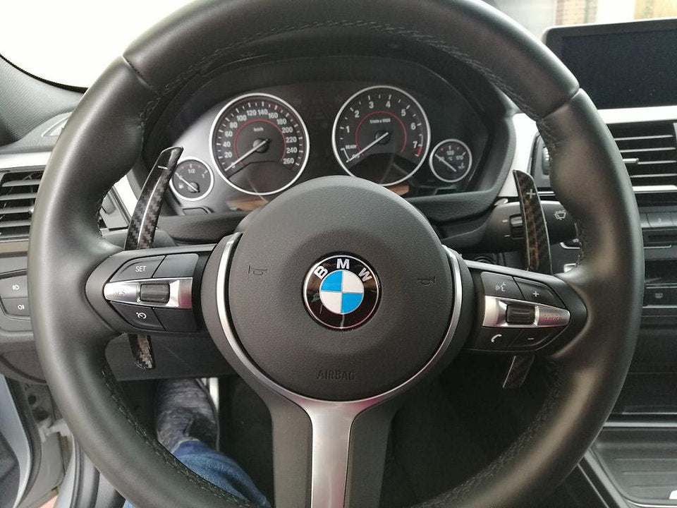 BMW F-Series Gloss Carbon Fiber Paddle Shifters - iCBL