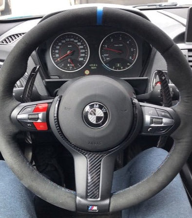 BMW F-Series Carbon Fiber Paddle Shifters for BMW 3 series, 4 Series, M2  M3, M4, M5 (Wet) Gloss