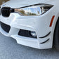 BMW Carbon Fiber Front Bumper Canards (Fins) - iCBL